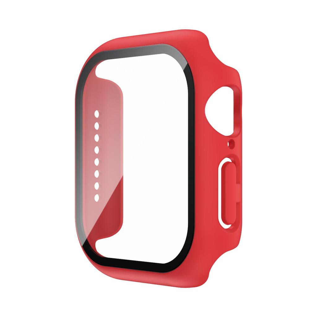 Tempered Glass+Case For Apple Watch 38mm 40mm 41mm 42mm 44mm 45mm 46mm Screen Protector Protective Cover iWatch 10 8 7 9 6 SE 5