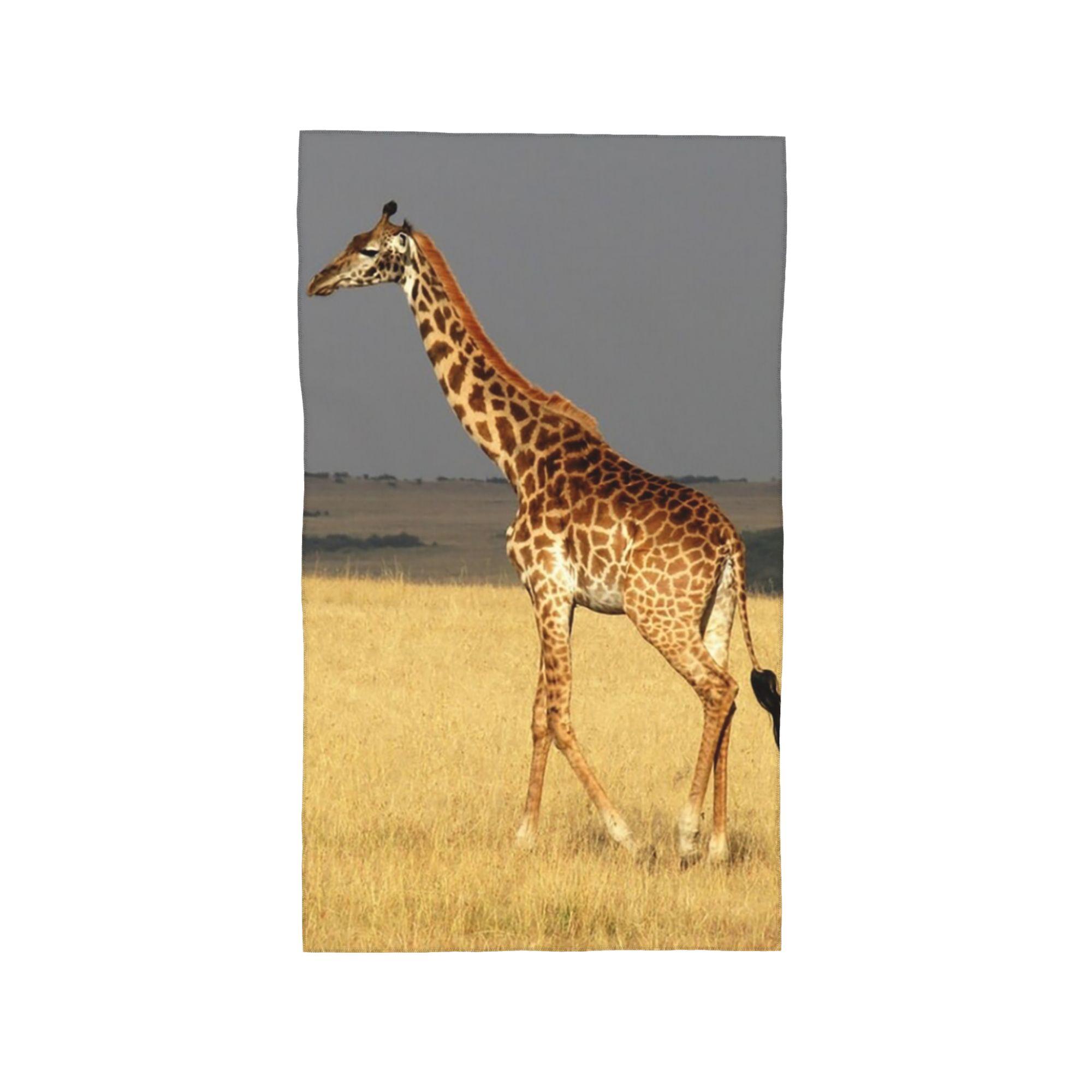 Giraffe full body Africa African Animals Soft Face Towel Quick Dry Pool Bath Cotton Towels Absorbent W30*H60(CM)