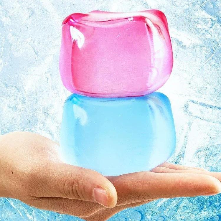 Ice Cube Squishy Toy TPR Jelly Gel Stress Relief