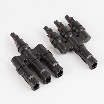 1Pair 3 Way Solar Panel Mounting Photovoltaic IP67 Waterproof Connector DC 1000V 50A For 2.5MM 4MM 6MM Cable