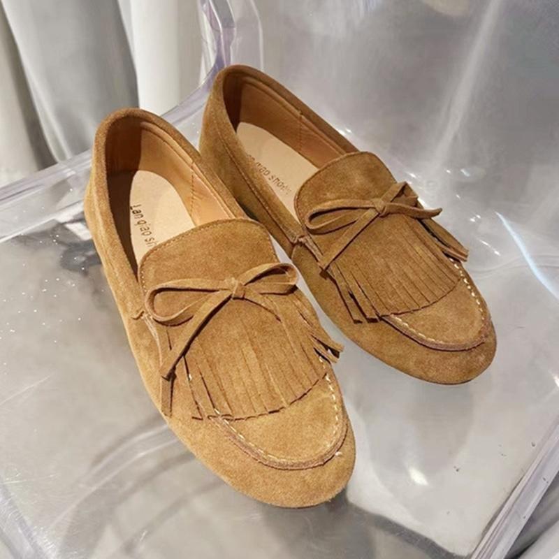 Fashion AIYUQI Women's Loafers Genuine Leather  2025 New Non-slip Shallow-mouth Driving Female Shoes Large-size Moccasins For Women