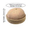 Men Melon Skin Hat Four Seasons Beanie Landlord Hat Versatile Hip Hop Hats Punk Girl Y2K Brimless Sailor Hat Bonnet Docker Cap