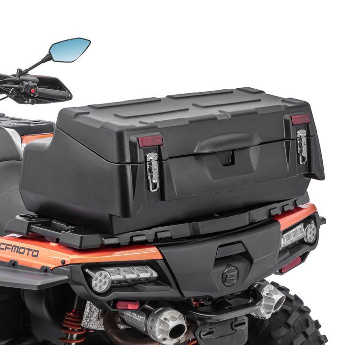 Baú 96L Bagtecs para Quad/ATV - baú traseiro à prova d'água preto com fixação e encosto