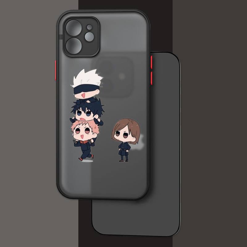 

Чехол для телефона RUICHI Jujutsu Kaisen Anime для iPhone13 12 Mini 11 Pro XS Max X XR 7 8 Plus, полупрозрачный матовый чехол iPhone13PROMAX