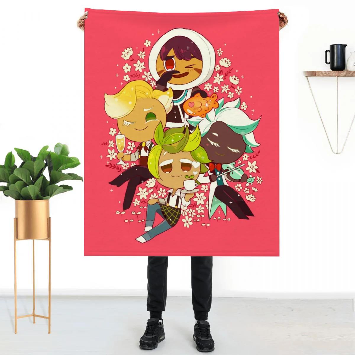 

Cookie Run Knee Blanket Bed Blankets Home and Decoration Throw Sofa Anime Fluffy Soft Luxury Throws Children s Cute 100cmx150cm