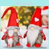 Charming White Heart Rudolph Standing Figurine Adorable Christmas Decoration Doll