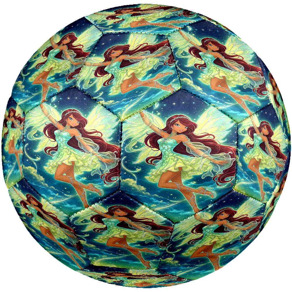 Winx Club Theme Size 5 Soccer Ball, Suitable for Both Indoor and Outdoor Matches, a Gift Suitable for Everyone.
