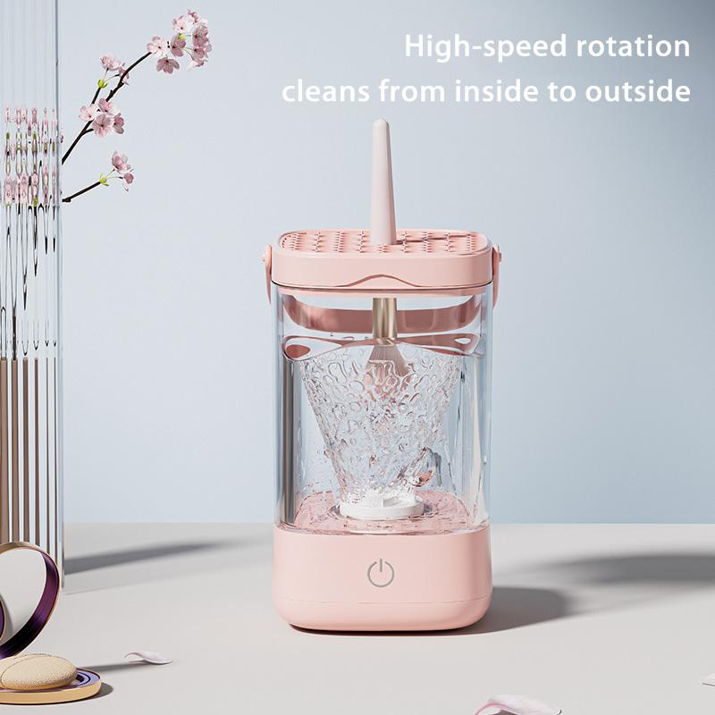Electric Makeup Brush Cleaner Super-Fast Automatic Spinner Makeup Brush Holder Stand Makeup Brushes Deep Clean Quick Dry Tool
