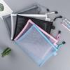 Nylon Mesh File Bag, A4 A5 A6 Transparent Zipper Test Paper Information Bag Office Student Pen Bag Subject Bag Puzzle Storage Bag