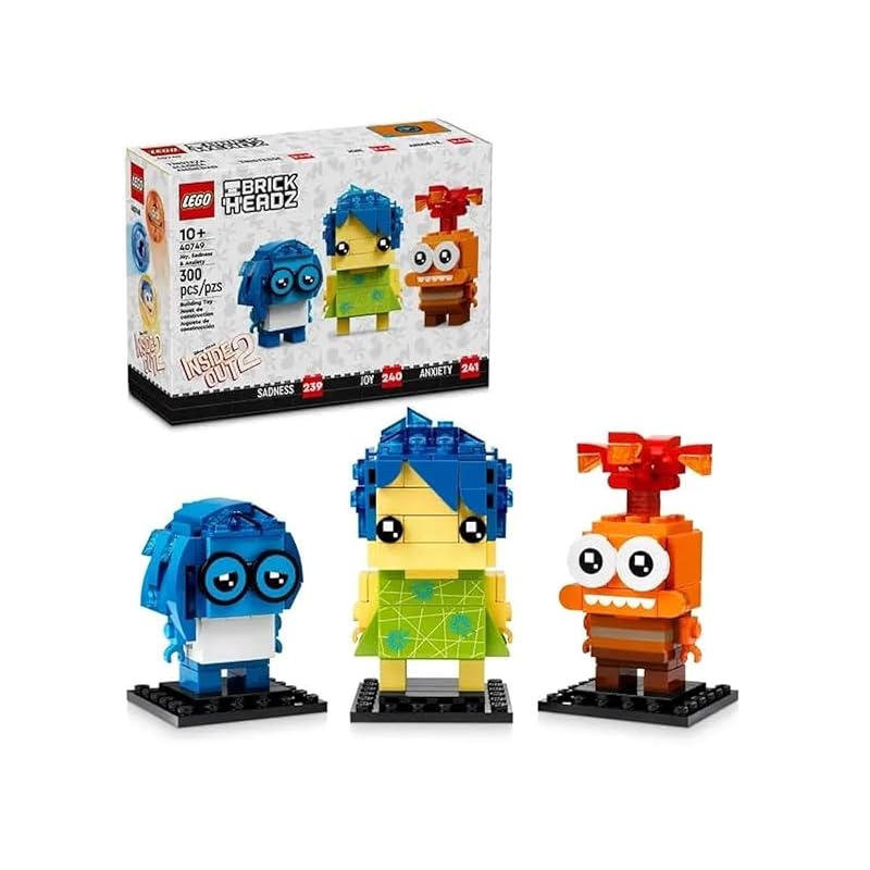 

LEGO brickheads Joy, sadness and anxiety assembly set 40749