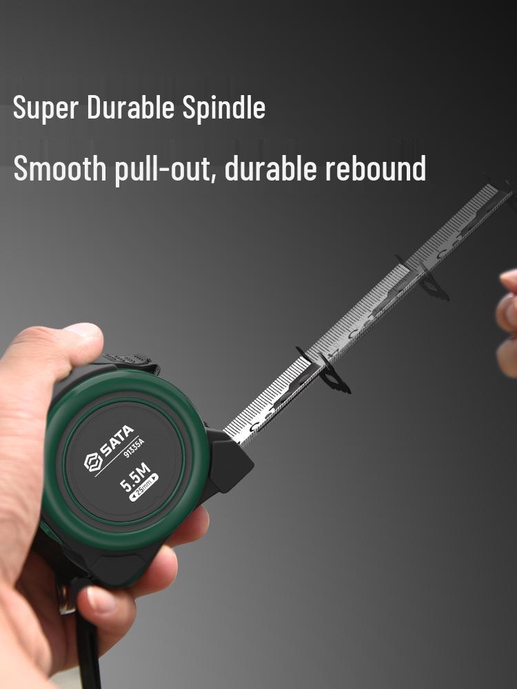 SATA 5-Meter Precision Steel Tape Measure with Durable Case, Available in 2/3/7.5/10 Meters.