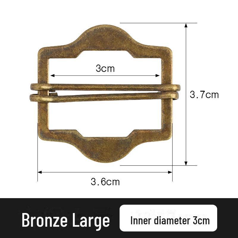 Unisex Metalowa Japońska Klamra Trójstopniowa do Regulacji Garniturów i Ogrodniczek