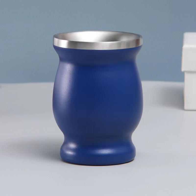 Amazon Hot-selling, Stainless Steel Oz Stainless Steel Mate Tea Cup Gourd Type Heat Insulation Cup Mini Gourd Cup