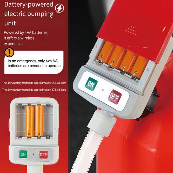 Automatic Transfer Universal Pump with Auto-Stop Fuel Portable Gas Can Electric