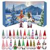 2025 Christmas Cute Mini Gnome Figures Christmas Decorations for Home Christmas Ornament Gnome Countdown Calendar Gifts for Kids