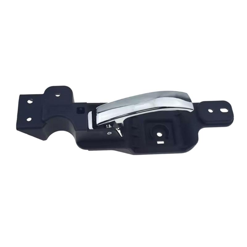 Front Inside Door Handle Assembly with Plastic Construction, Integrated Pull Lever, and Multiple Mounting Openings
