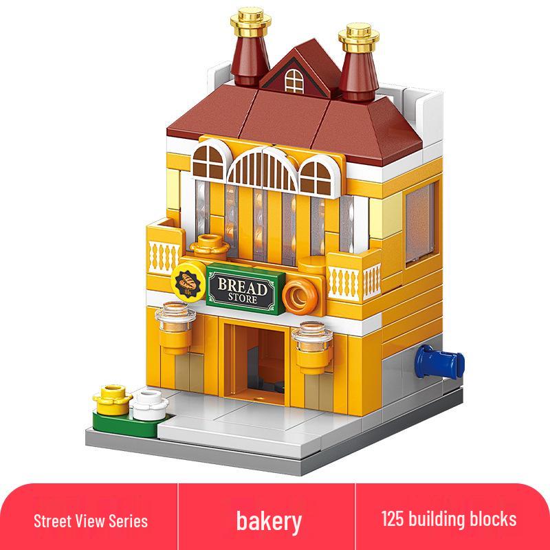 Lele Brothers Compatible Building Blocks: Educational Interlocking House Model for Kids