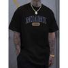 European Size Plus Size Men's T-Shirt  Cotton Miami Florida Print Short-Sleeved T-Shirt, Comfortable Casual Short-Sleeved T-Shirt