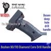 Boshen Diamond Core Drill Handles: Switch Handle for 90 Model & Wide Handle for 110 Model (Item No. 04089)