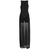 Summer new European and American dresses are fashionable, elegant and slim, sexy mesh splicing dresses