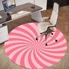 1pc Candy Swirl Round Chair mat Area Rug - Non-Slip, Floor Mat for Office, Bedroom, and Indoor Decor c1125421