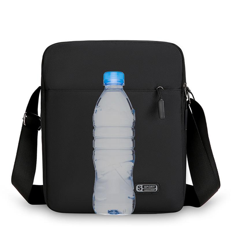 Bolso cruzado impermeable de tela Oxford para hombre, Bolso de mensajero casual de un solo hombro