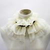Perfect Match Ladies Ruffles Stand Shirt Scarf Fake Collar Sweater Decorative Collar Detachable Lace Blouse Doll Collar Neckwear For Women