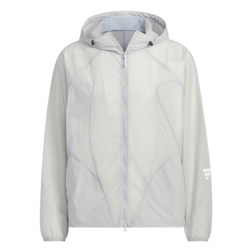 Adidas Comfortable Casual Minimalist Versatile Solid Color Jacket Men Jackets Light-Gray JZ8715