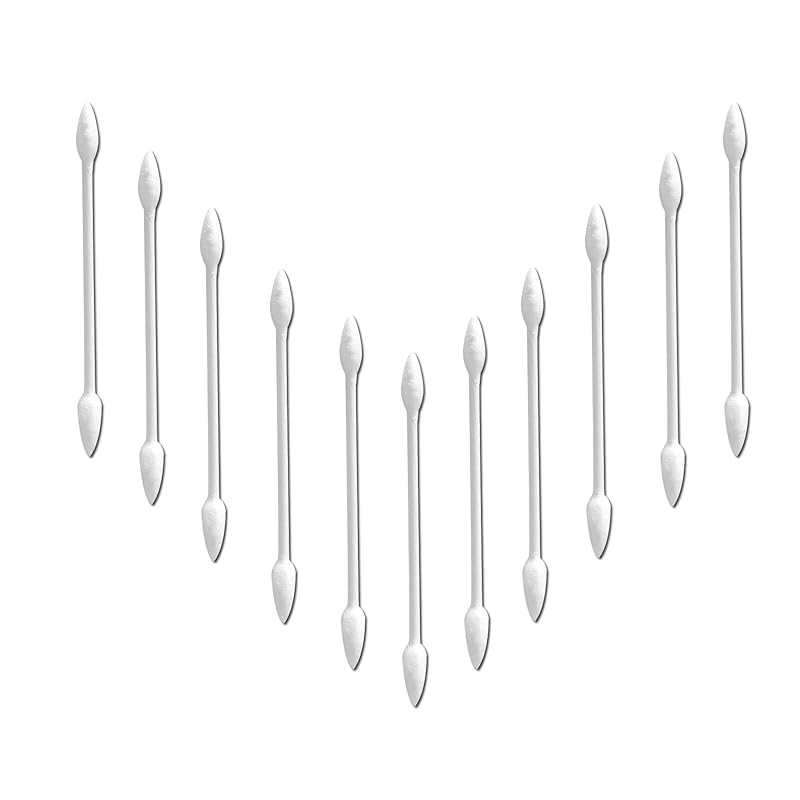 500pcs 6 Inch Long Precision Tips Cotton Swabs with Wooden Stick, Pointed Cotton Buds,Cotton Tipped Applicators for Cleaning 600pcs(Pack of 2)