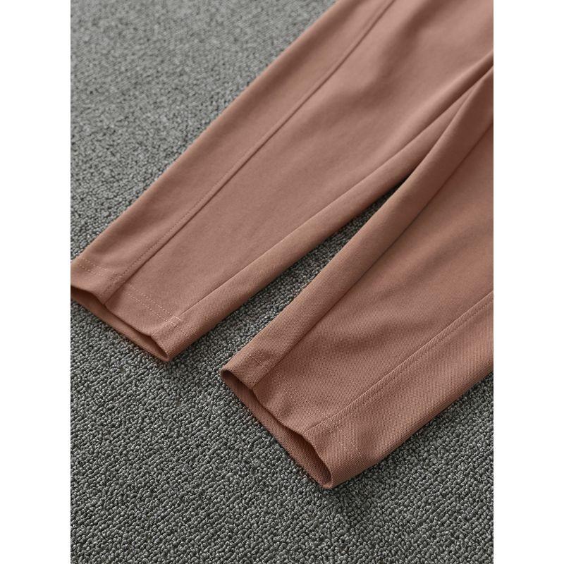 Casual Sports Pants Female Summer Thin Women's Brown Pants Plus Size Harem Pants 2024 New Arrival High Waist Casual Pants