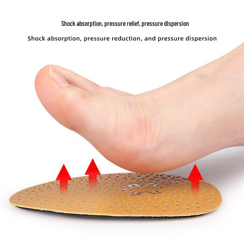 Shock-Absorbing Latex Cowhide Forefoot Pads for High Heels - Unisex, Anti-Wear, Thickened Sports Half-Pads