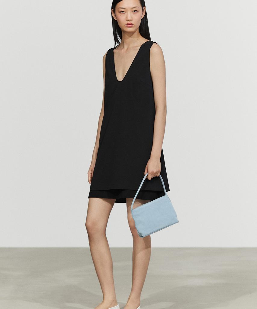 Masimodutti Double Fabric Midi Dress