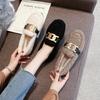 2025 Autumn New Lamb Wool Women's Shoes with Velvet Outer Wear Versatile Doudou Shoes Women's Winter Pregnant Women Cotton Shoes Fluffy Shoes Soft