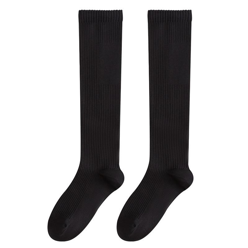 Female Autumn High Waist Lean Legs Breathable Pressure Calf Pile Socks