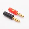 Gold-Plated 4mm Lantern Head Banana Plug, Four-Leaf Nickel-Plated Design
