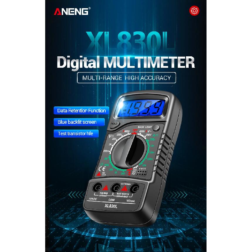 Digital Multimeter Esr Testers ANENG XL830L Automotive Electrical Meter Dmm Transistor Peak Tester Meter Capacitance Meter tools