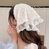 3-Piece Set: French Triangle Scarves, Cute Polyester Lace Headbands, Spring/Summer Fashion Headbands, Women's Elegant Lace Details