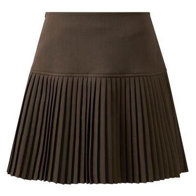 Women's Plus Size Pleated A-Line Mini Skirt
