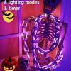 Batteridrevne LED-lys med plastkjede for Halloween-rekvisitter, kjedelys for Halloween-fest, cosplay-tilbehør