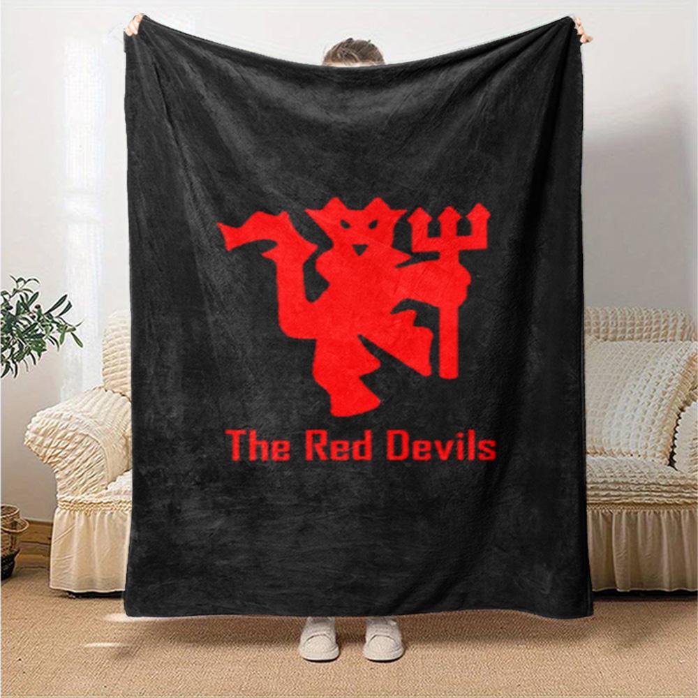 Manchester Blanket Soft Warm Cozy Great for Sofa Office Chair for All Seasons Modern Perfect Gift for Relatives and Friends