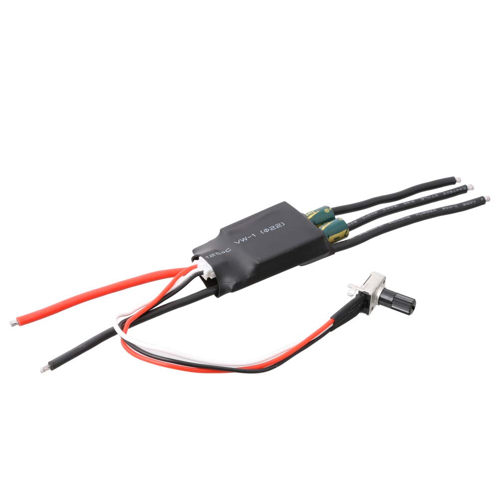 High Speed Three-Phase DC 7-24V Brushless Hallless BLDC Controller ESC w/Potentiometer