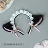 A factory-priced cute olita hairpin plush animal headdress handmade bell cat ear headband