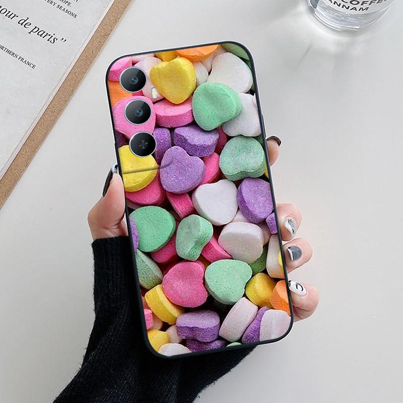 For Realme C65 Case C 65 Lovely Cartoon Flower Painted Soft Silicone Phone Cover For Realme C65 4G Funda Coque RealmeC65