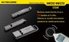 NITECORE Titanium Safety Alarm NWS10 120dB High-Decibel Signal, Wearable Pendant & Key Ring, Survival Tool for Camping Hiking