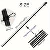 Outdoor Flag Pole With 360 Rotating Rings Stainless Steel 6ft Heavy Duty Residential Flag Poles For Garden Garage Yard Patio
