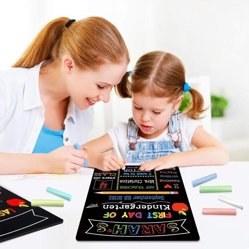 Portable Chalkboard Blackboard with Durability Ecological Friendly Design for School Office and Creative Note Taking