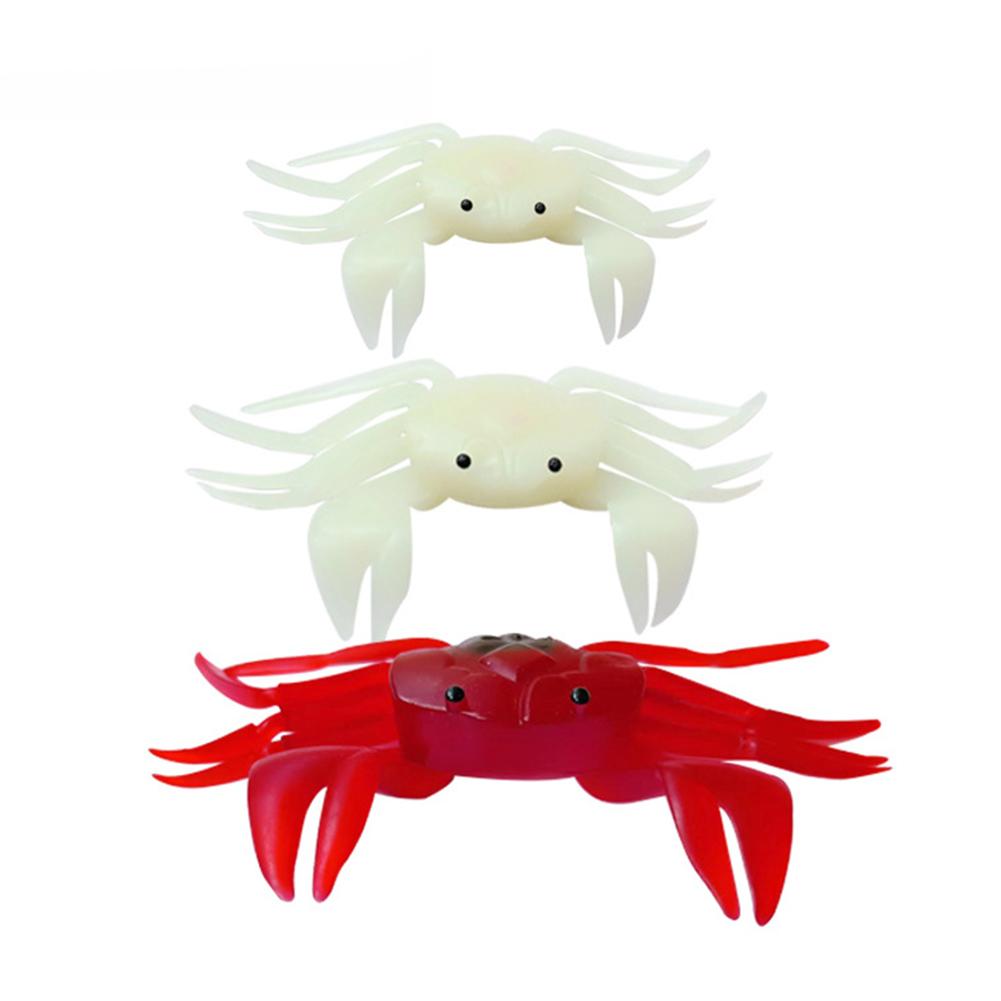 White/Red Soft Lure PVC Fishing Tackle Gear Accessories