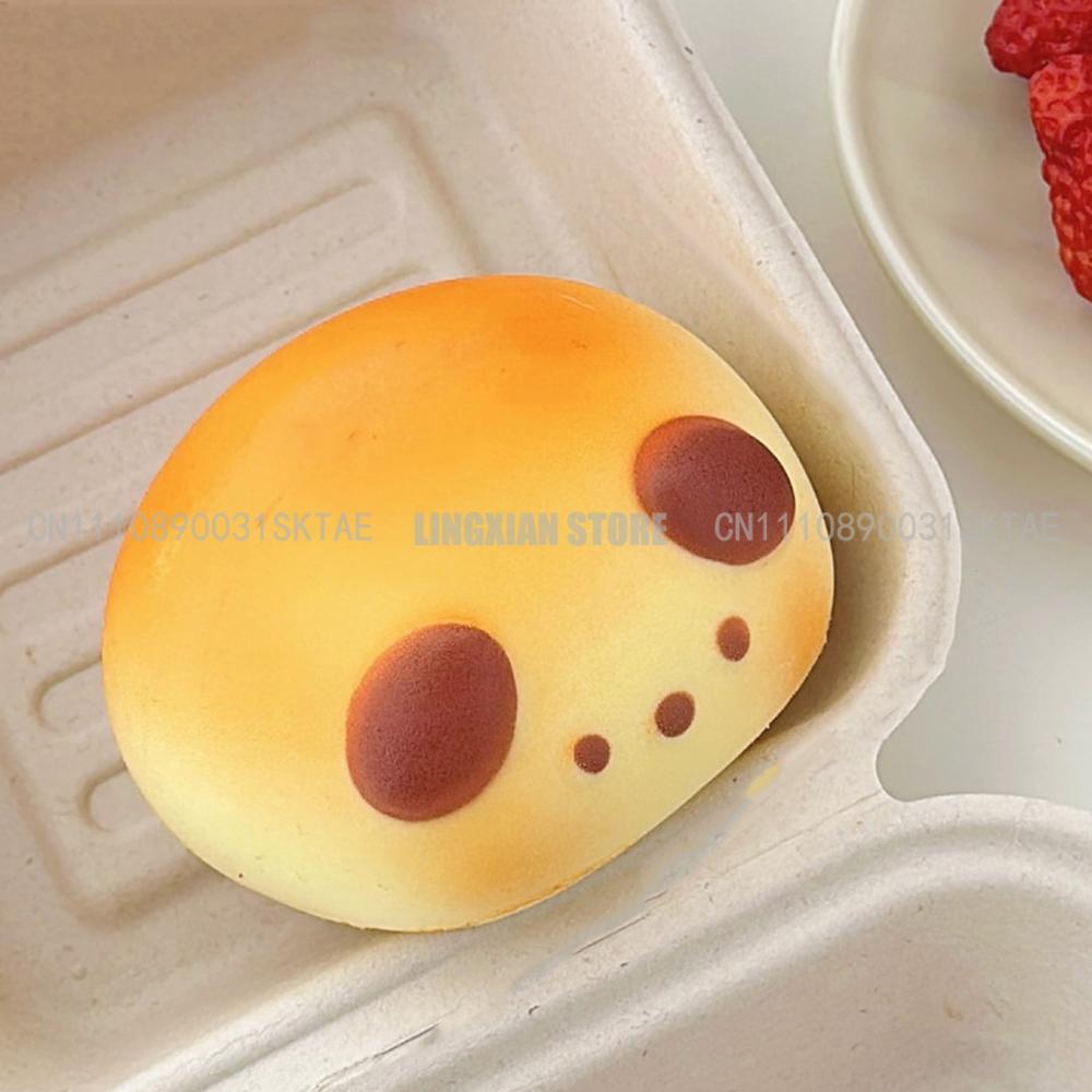 Cute Bread Squishy Slow Rising Squeeze Fidget Toys Funny Stress Relief Anti-Stress Pinch Mochi Squishy Toy For Kids Adult Gift