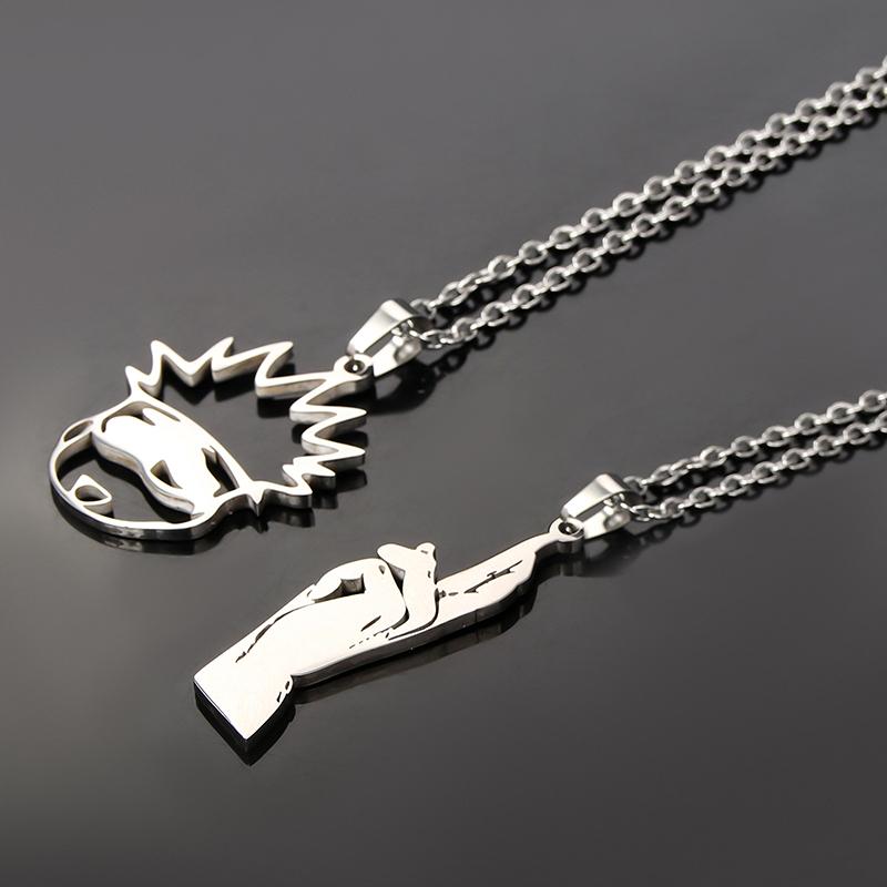 Cartoon  Anime Jujutsu Kaisen Necklace For Women Men Gojo Satoru Cute Cat Pendant Necklaces Jewelry Accessories Gifts