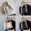 Large Capacity Tote Bag For Women 2024 New Trendy Street Style Canvas Shoulder Bag